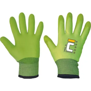 Pracovní rukavice RUKAVICE POVRSTVENÉ zimní PVC TURTUR žlutá 11 (2XL)