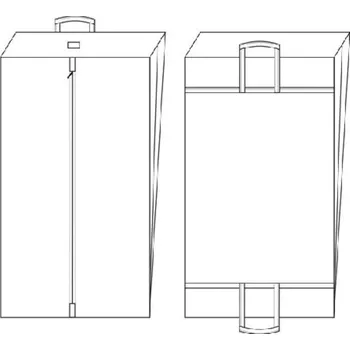 OBAL na svatební šaty F 8040 a) dlouhý 180x75cm bílá UNI