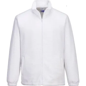 Pánská mikina MIKINA propínací ESD, certifikát AS26 bílá XS