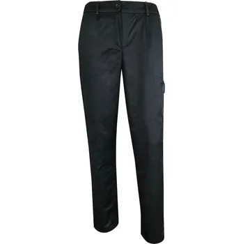 Pracovní zástěra KALHOTY pas dámské bavlna+PES REX černá-šedá 58/158