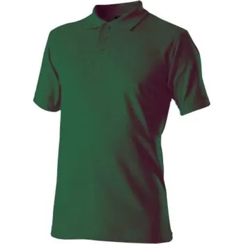 Pánská košile POLOKOŠILE krátký rukáv 100% bavlna jednolíc HLADKÁ lahvově zelená 3XL