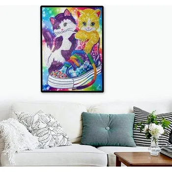 Mozaiková sada GFT 5D Diamantové malování Koťata