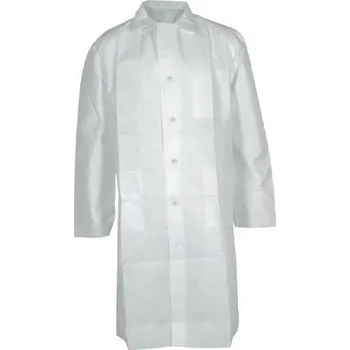 Jednorázový oděv PLÁŠŤ všeobecný POTEX V bílá 1 (164-170/44-46)