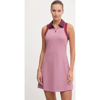 Dámské šaty Sportovní šaty EA7 Emporio Armani růžová barva, mini, AF19155.7W000560 34X, vel. M