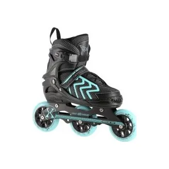 Kolečkové brusle NILS Extreme NA19318 černo-tyrkysové EU 31-34 brusle