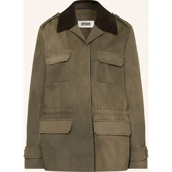 Dámský blejzr Drykorn Dámská Bunda Hranatého Střihu Bodney, khaki, 38