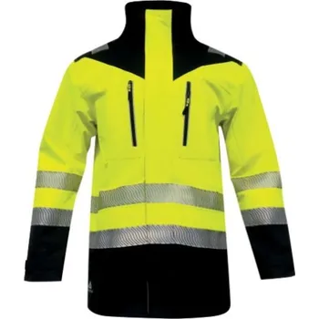 Pánský zimní kabát BUNDA High Vis 100% PES GRAFIZHV zářivě žlutá-černá L