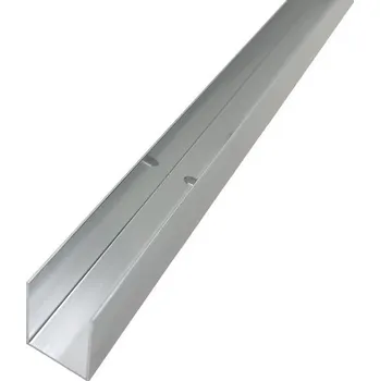 Samolepící dekorace EBS Stěnový profil pro ukotvení stěny samostatně na zeď, chrom