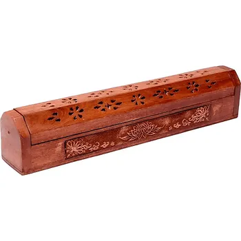 Aroma lampa Milujeme Kameny Truhlička dřevěná – stojánek na vonné tyčinky – Óm 336482