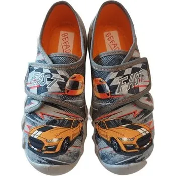 Dívčí obuv Chlapecké bačkorky Befado šedé FAST 273Y332 vel.33