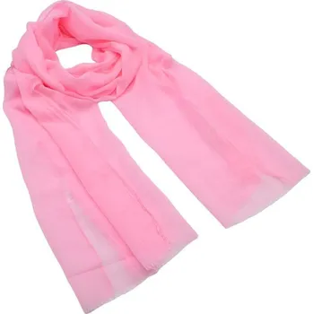 Šála Šála klasická - růžová jednobarevná