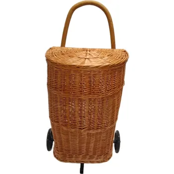 Nákupní taška Proutěná nákupní taška s kolečky Daniel