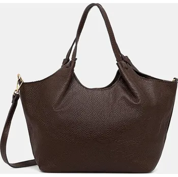 Kabelka Kožená kabelka Answear.LAB 1239.hak hnědá 89X, vel. ONE SIZE