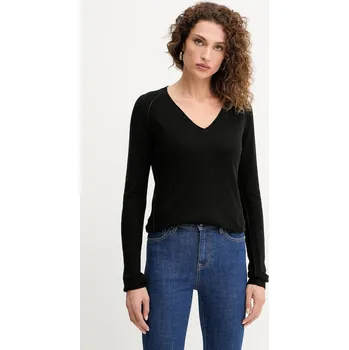 Dámský svetr Svetr z vlněné směsi Silvian Heach DIEGOROSA dámský, černá barva, GPA25242MA 99X, vel. M