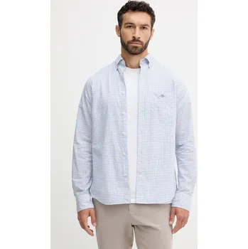 Pánská košile Bavlněná košile Gant 3250149 modrá 50X, vel. M