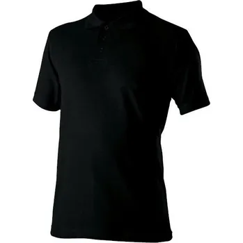 Pánská košile POLOKOŠILE krátký rukáv 100% bavlna jednolíc HLADKÁ černá M