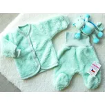 AMÁLKA Chlupatková souprava pro miminko, zelená mint Velikost: 56