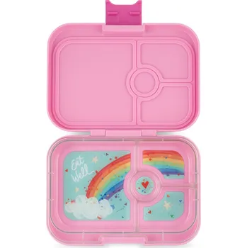 Svačinový box Yumbox Krabička na svačinu - svačinový box Panino - Power Pink Rainbow