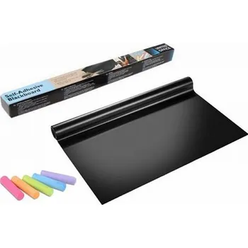 Samolepicí tabule pro děti černá 45x200cm + 5x křída