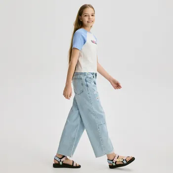 Dívčí džíny Reserved - Straight Džíny - modrá - 751CV-05J - 751CV-05J-122