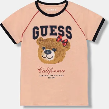 Dětské bavlněné tričko Guess J5YI21.K8HM4.9BYA oranžová 32X, vel. 147-157