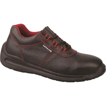 Pracovní obuv POLOBOTKY ocelová tužinka, hydrofobní RIVA S2 LOW SRC černá-červená 46