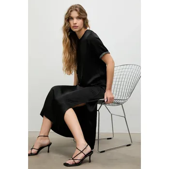 Dámské šaty Šaty Answear.LAB černá barva, midi AB772 99X, vel. XS