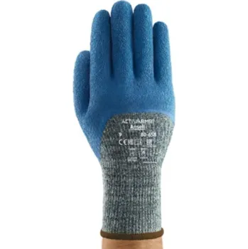 Pracovní rukavice RUKAVICE PROTIŘEZNÉ povrstvené latexem ACTIVARMR 80-658 modrá 7 (S)