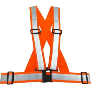 Pracovní zástěra KŘÍŽ High Vis RIXO oranžová reflexní UNI