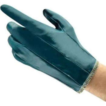 Pracovní rukavice RUKAVICE POVRSTVENÉ nitril (celomáčené) HYNIT 32-105 modrá 9