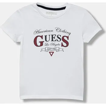 Dětské bavlněné tričko Guess N5YI20.K8HM4.9BYA bílá 00X, vel. 88-96