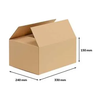 Archivační box Klopová krabice - 3vrstvá, 336 x 246 x 160 mm (A4), ks