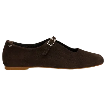 Dámské polobotky Hnědé Balerínky S Páskem Na Podešvi Wojas 4406762 39