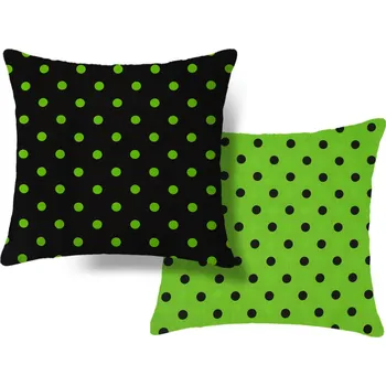 Povlak na polštářek Sada 2 ks dekoračních povlaků na polštář COLAM GREEN 45x45 cm, zelená