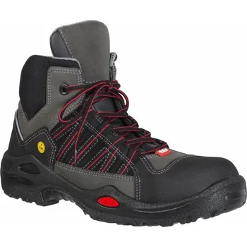 Pracovní obuv OBUV kotník aluminiová tužinka a planžeta, hydrofobní Jalas E-SPORT 1625 S3 ESD HI CI SRC černá-šedá-červená 46