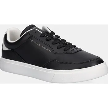 Dámská obuv Kožené tenisky Tommy Hilfiger CASUAL CUPSOLE SNEAKER FW0FW08689 černá 99X, EUR 39