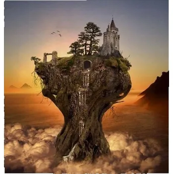 Mozaiková sada ISO Diamantové malování 5D Klášter