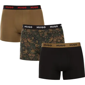 Boxerky 3PACK pánské boxerky HUGO vícebarevné (50532559 979) XL Možnost vrácení zboží ZDARMA do 120 dnů!