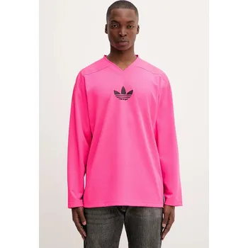 Pánské tričko Tričko s dlouhým rukávem adidas Originals Mesh Ls JY1309 růžová 42X, vel. M