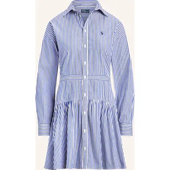 Dámské šaty Polo Ralph Lauren Dámské Košilové Šaty, modrá / bílá, 36