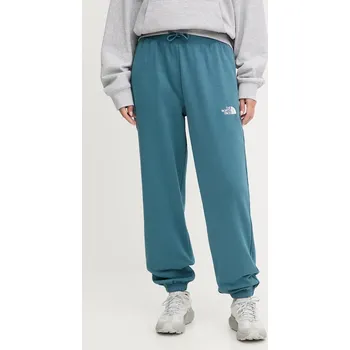 Tepláky The North Face Essential Relaxed dámské, tyrkysová barva, NF0A8C1GBQ51 69X, vel. XS