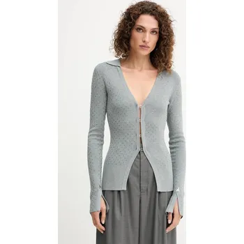 Dámský svetr Kardigan Patrizia Pepe dámský, šedá barva, 8K0318 K270 8K0318.K270 90X, vel. 40