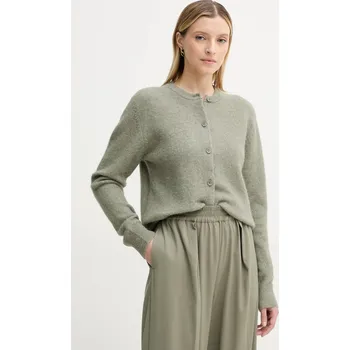 Dámský svetr Vlněný svetr Samsoe Samsoe NOR F16422744 zelená 97X, vel. S