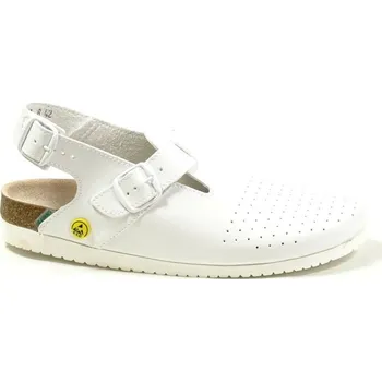 Pracovní obuv SANDÁLY dámské bez tužinky Santé N/82/10/E/P ESD perforované bílá 37