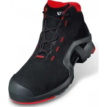 Pracovní obuv OBUV kotník kompozitní tužinka a planžeta, hydrofobní uvex 1 x-tended 8517/2 S3 ESD SRC, šíře 11 / černá-červená 51