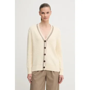 Dámský svetr Kardigan Gant dámský, béžová barva, 4805343 02X, vel. XS