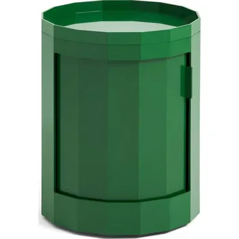 Noční stolek HAY Úložný stolek Facet Cabinet Low, spinach green