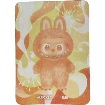 Dekorativní kartička s motivem Labubu - Happiness (1ks)