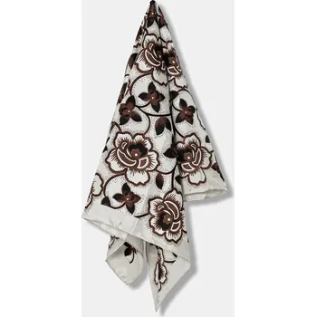 Šátek Hedvábný šátek Weekend Max Mara ONESTO dámský, černá barva, 2525546094600 99X, vel. ONE SIZE