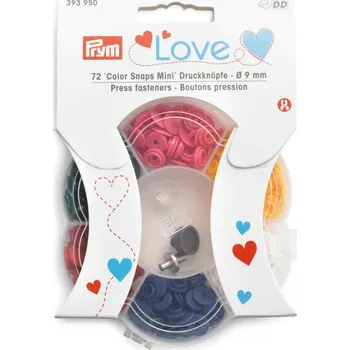 Box s barevnými patentkami "Color Snaps Mini", Prym Love, 9 mm